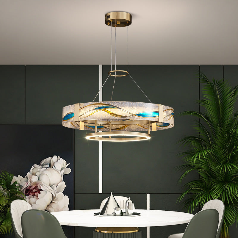 Copper Chandelier Lamp