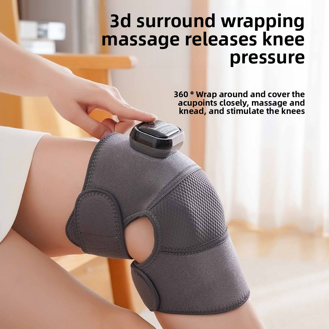 Self-heating knee massager