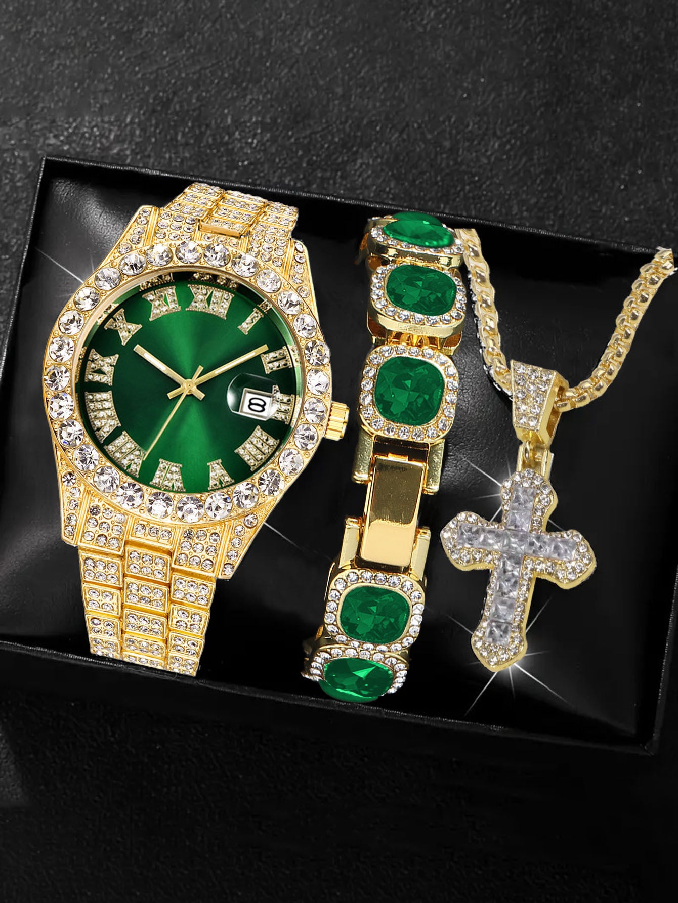 Diamond-Encrusted Quartz Watches