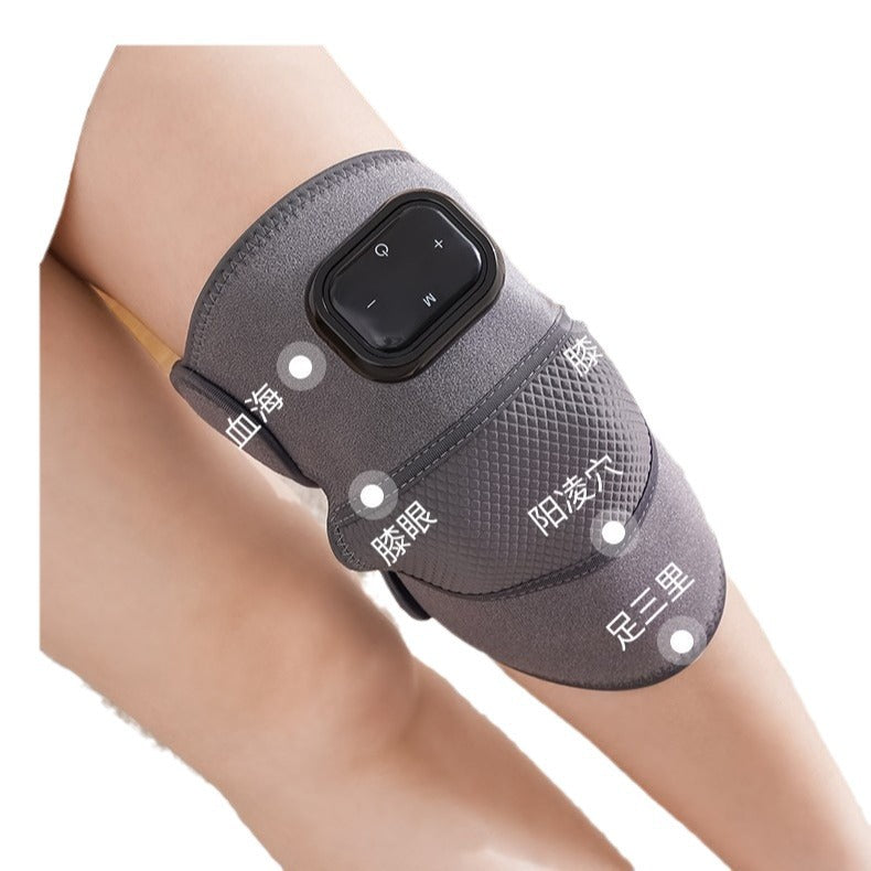 Self-heating knee massager