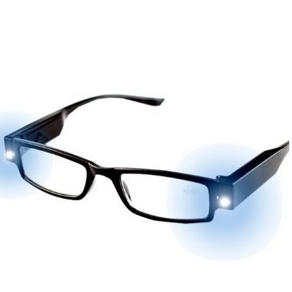 Foldable portable LED reading glasses