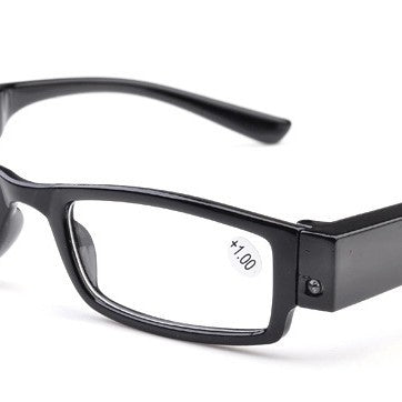 Foldable portable LED reading glasses