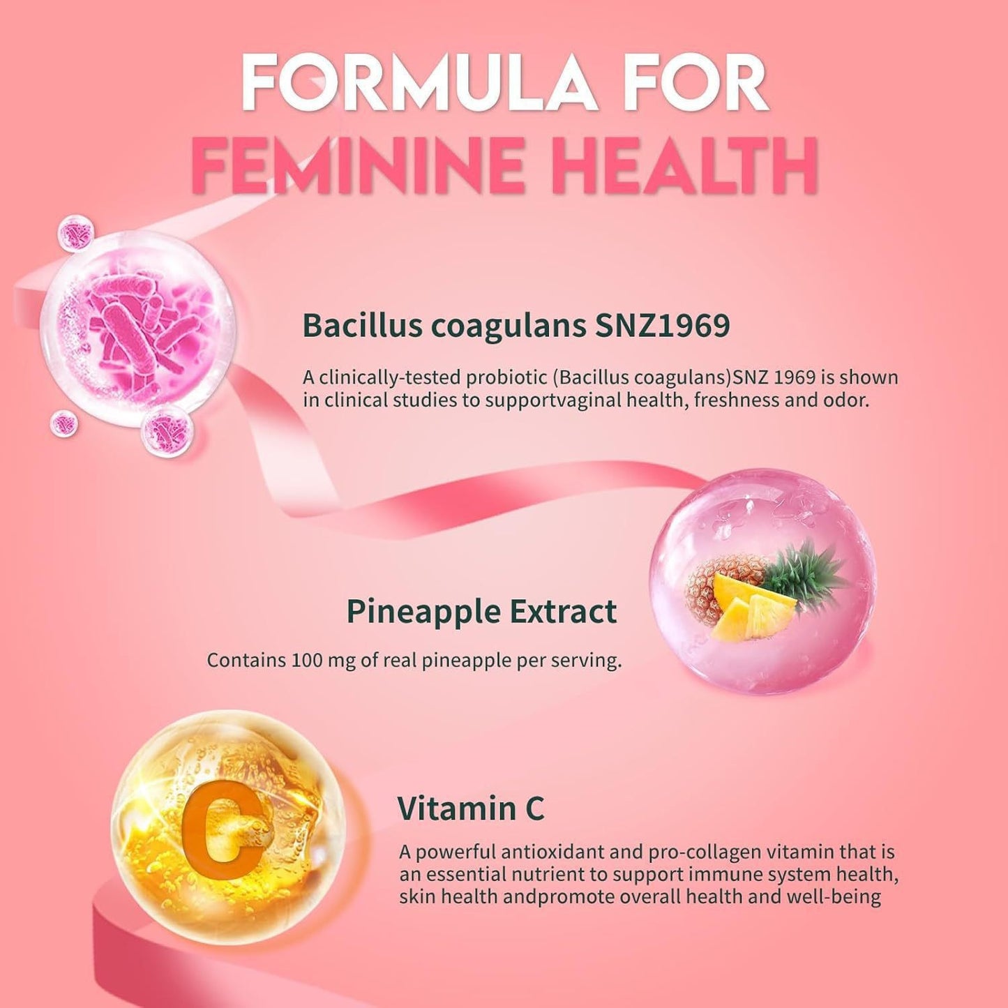 Women's balanced gummy candies