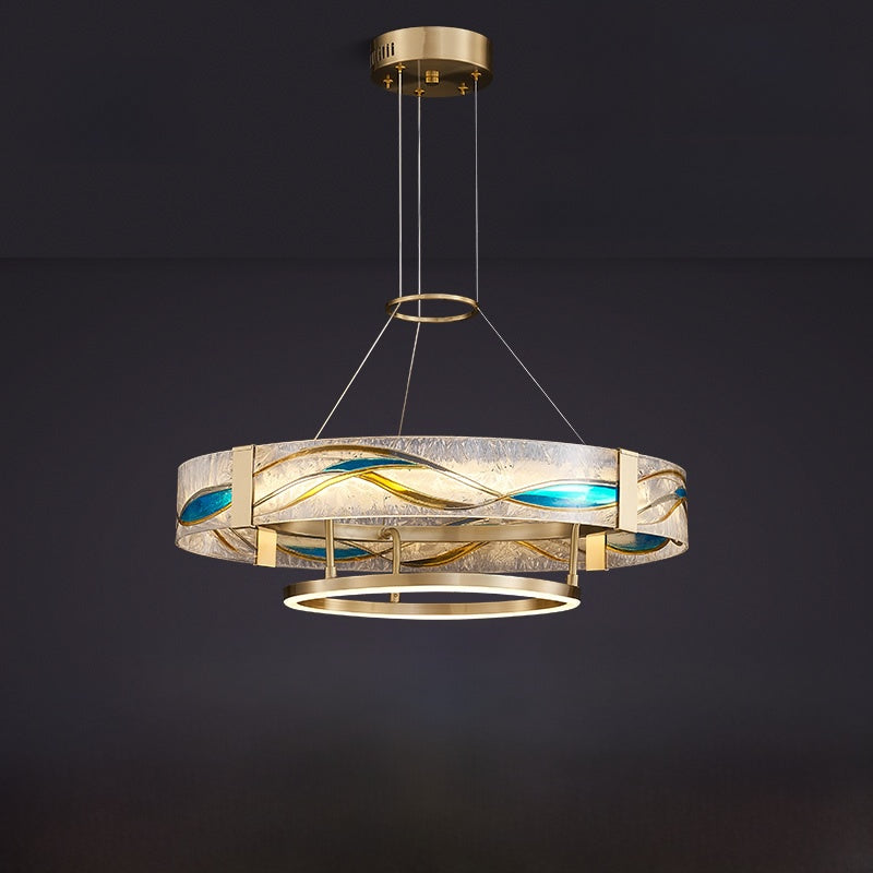 Copper Chandelier Lamp