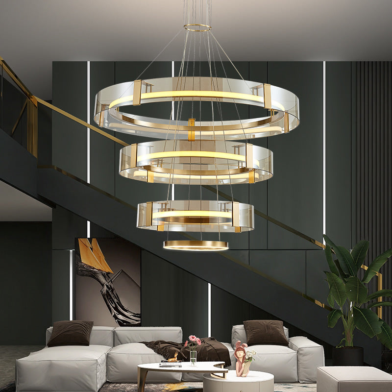 Copper Chandelier Lamp