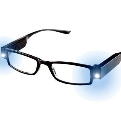 Foldable portable LED reading glasses